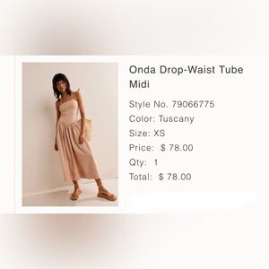 Free people Onda midi dress